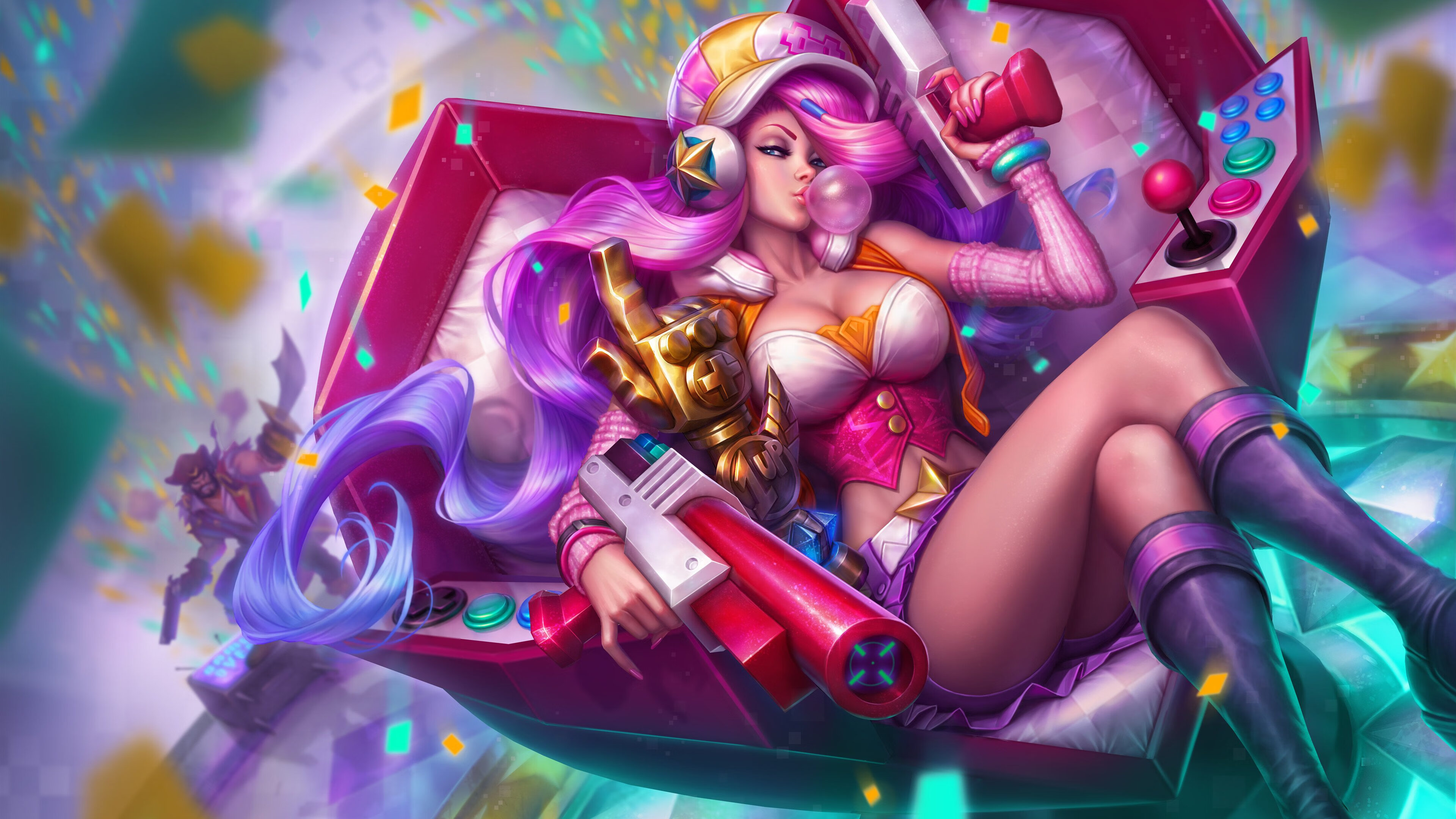 赛场上球员们拼尽全力，呈现出极具观赏性的比赛，赛场上选手们展示了各自的精彩绝技